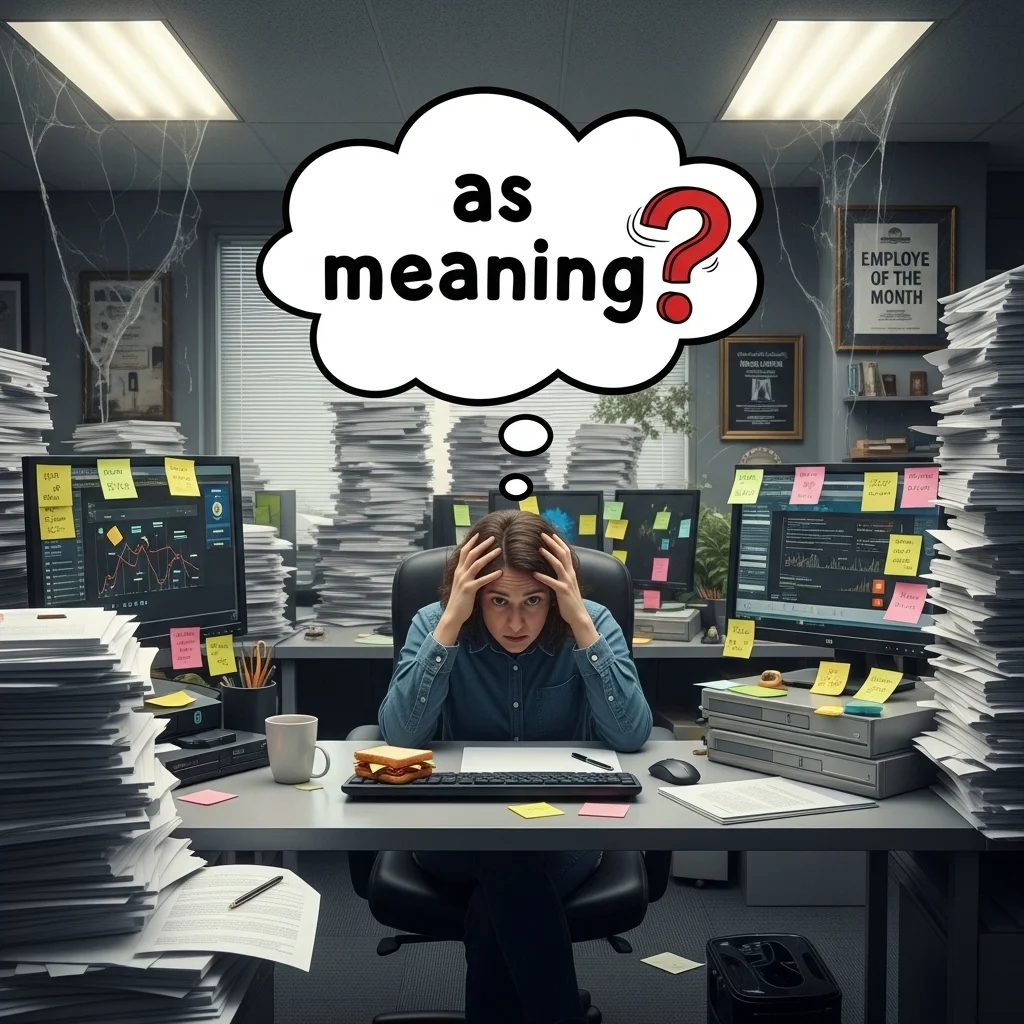 As Meaning in Writing