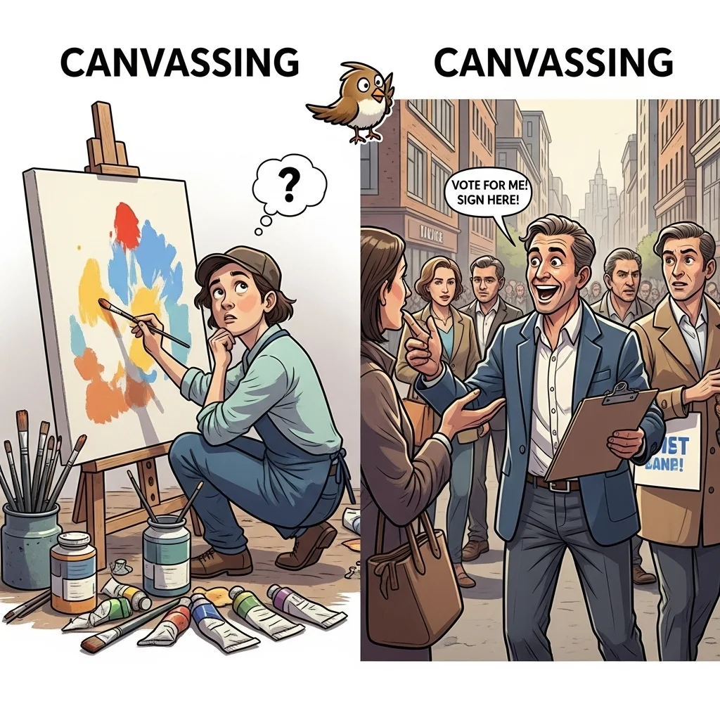 Canvass vs Canvas