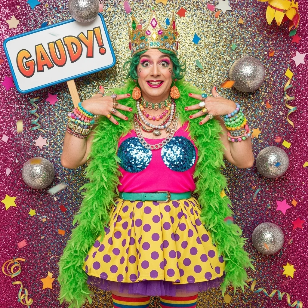 Gaudy Meaning in Simple Terms