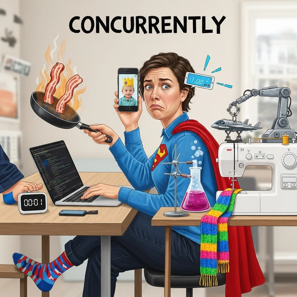 concurrently meaning