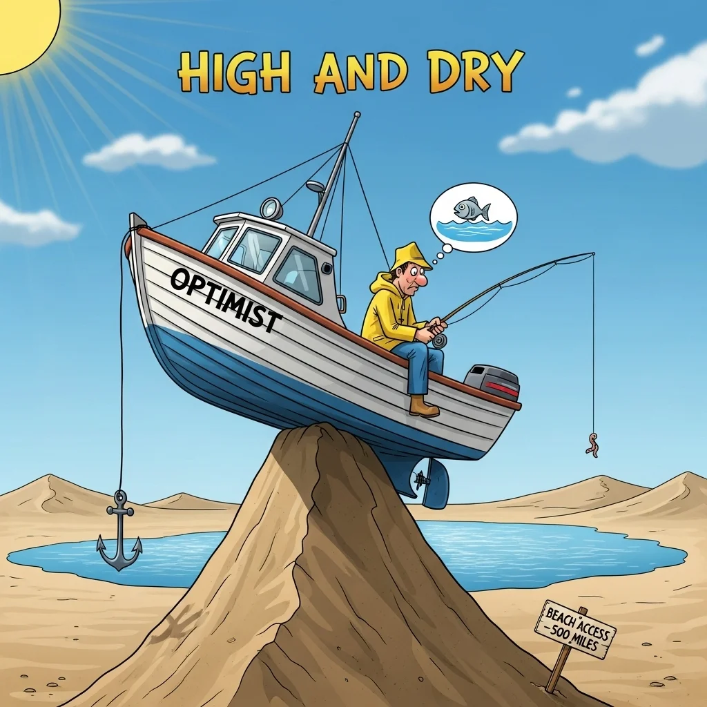 high and dry meaning