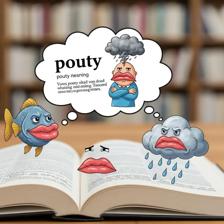 pouty meaning