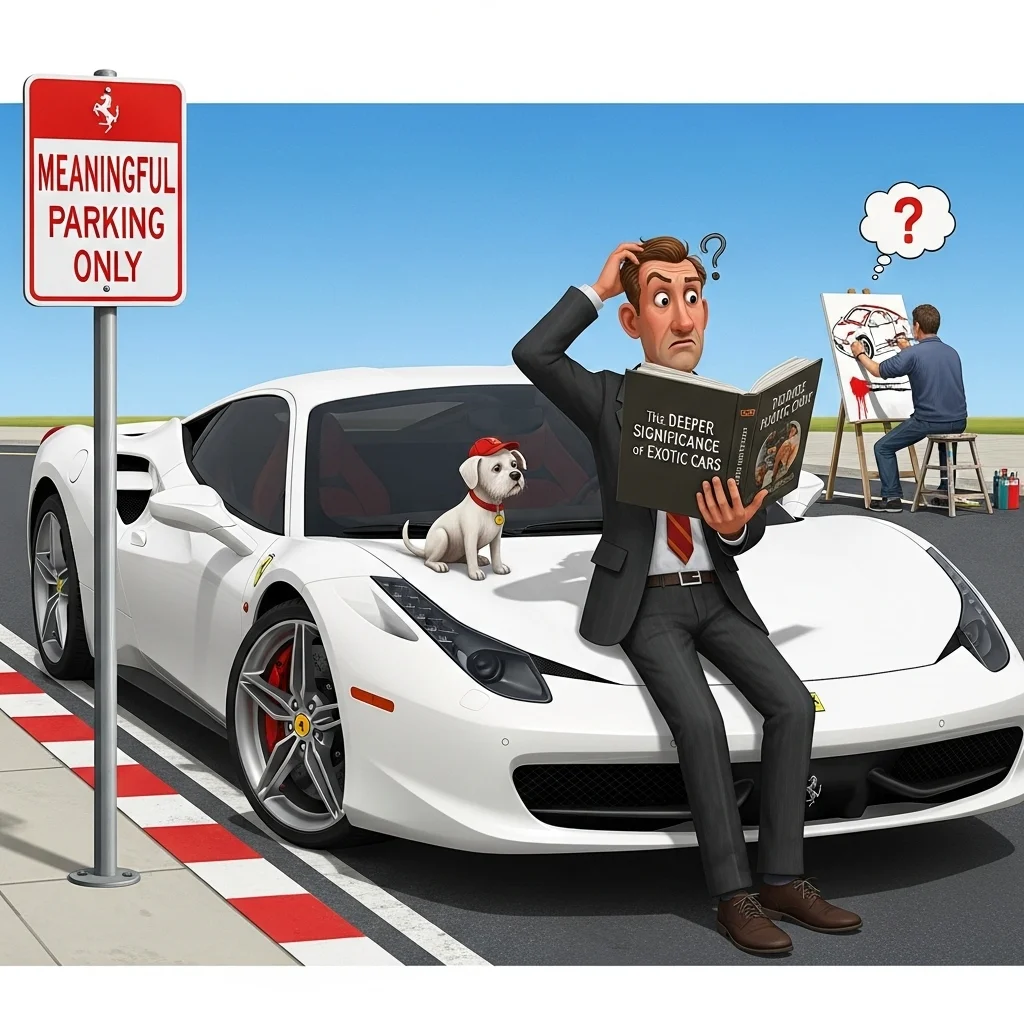 white ferrari meaning